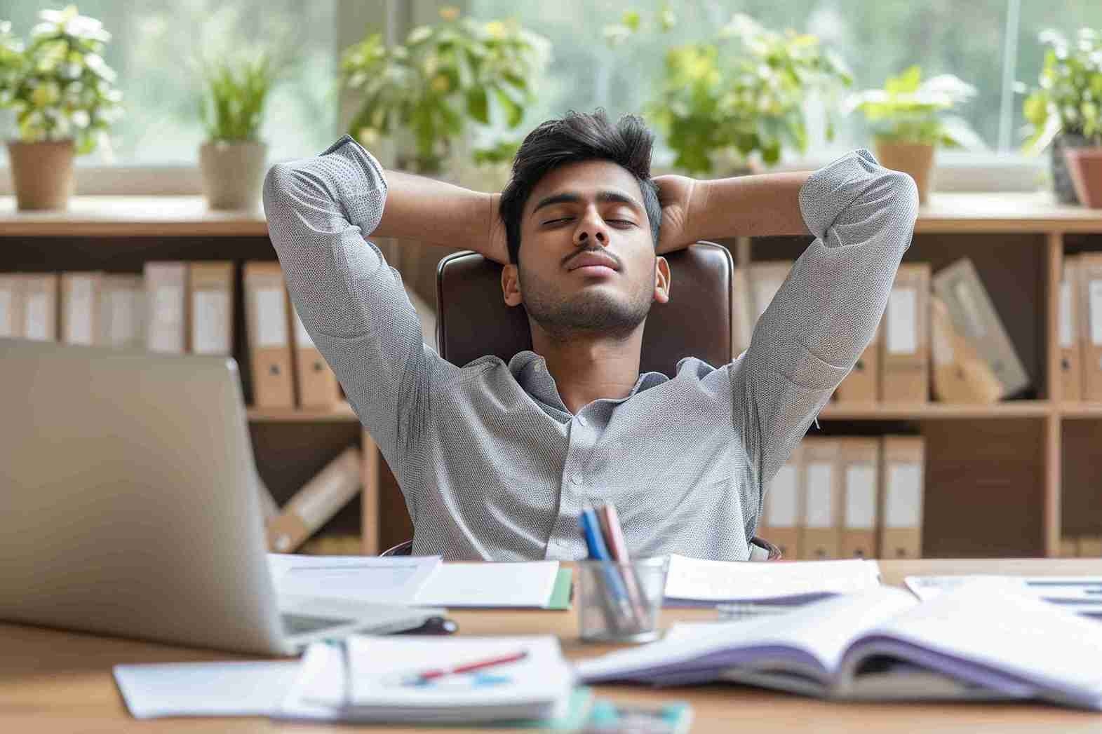 businessman feeling sad after a heavy day