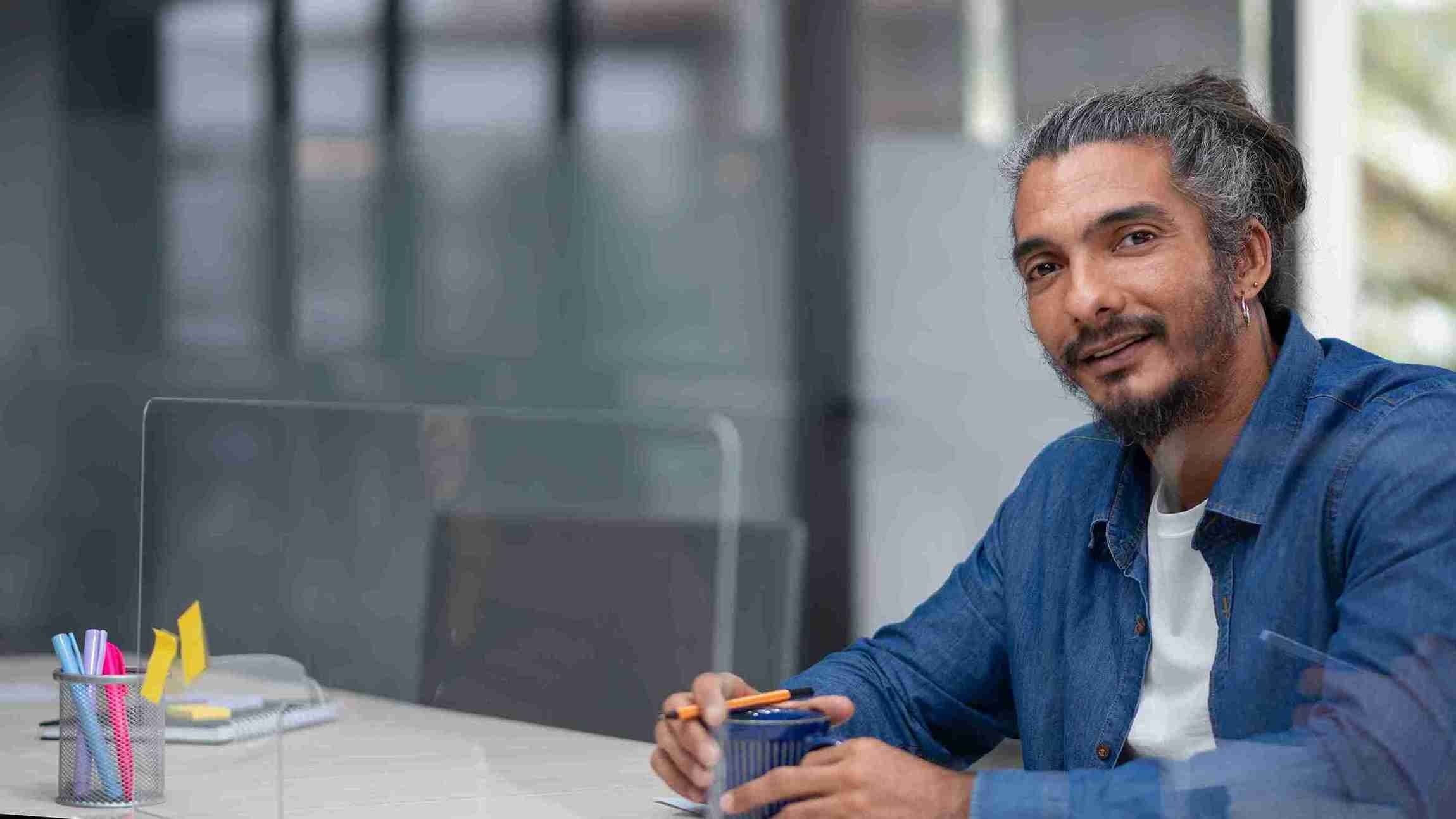 Middle Aged Hispanic Business Person